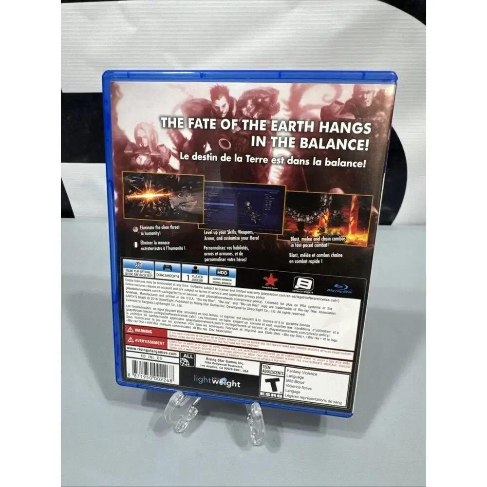 Earth's Dawn (Sony PlayStation 4, 2016) DISC AND CASE READY TO SHIP